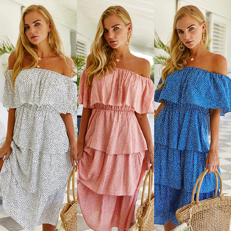 2021 New Half Sleeve Ruffle Short Floral Maxi Dress Casual Womens Summer Off Shoulder Cake Casual Dress Midi High Qualtiy Adults, Whte/pink/blue
2021 New Half Sleeve Ruffle Short Floral Maxi Dress Casual Womens Summer Off Shoulder Cake Casual Dress Midi High Qualtiy Adults, Whte/pink/blue