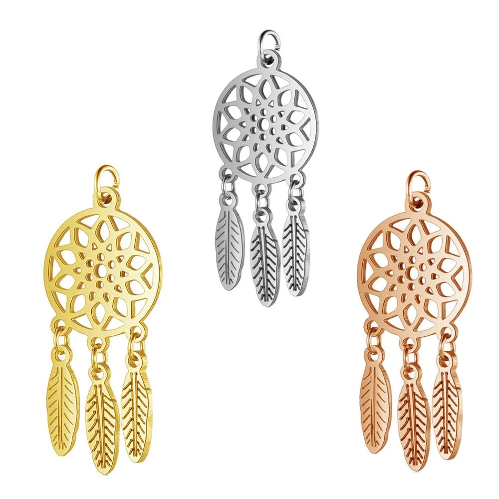 Diy Jewelry Metal Stainless Steel Accessories Dreamcatcher Dream Catcher Pendant Charm, Gold,silver,rose gold
Diy Jewelry Metal Stainless Steel Accessories Dreamcatcher Dream Catcher Pendant Charm, Gold,silver,rose gold