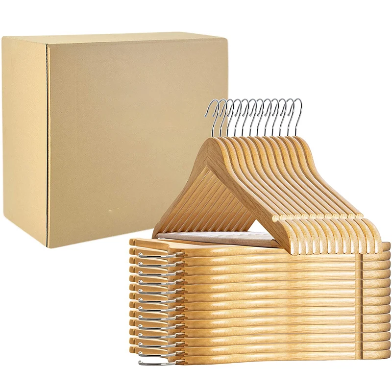 Space Saving laundry Hangers wholesaler with 360-degree rotating feature natural wooden hangers
Space Saving laundry Hangers wholesaler with 360-degree rotating feature natural wooden hangers