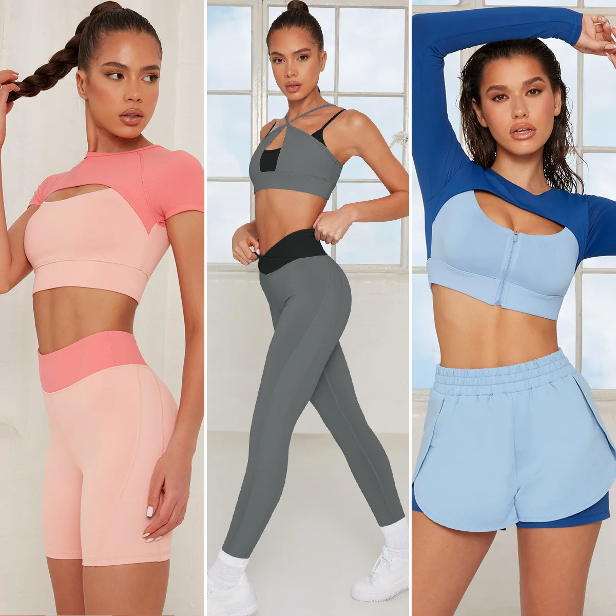 2023 Summer Moisture Wicking Breathable Quick Dry Stitching Color New Seamless Yoga Sets Fitness Women
2023 Summer Moisture Wicking Breathable Quick Dry Stitching Color New Seamless Yoga Sets Fitness Women