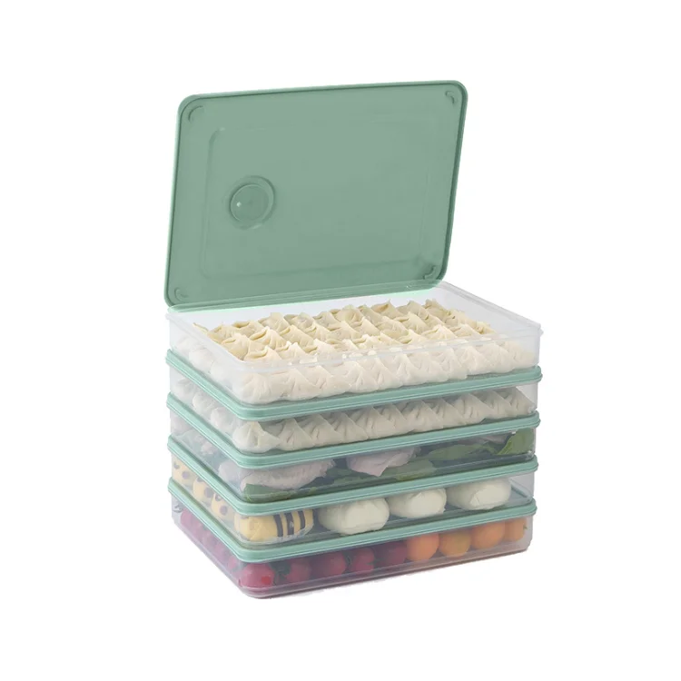 A262 Household Refrigerator Fresh-keeping Storage Box Large Capacity Multi-layer Plastic Dumpling Box
A262 Household Refrigerator Fresh-keeping Storage Box Large Capacity Multi-layer Plastic Dumpling Box