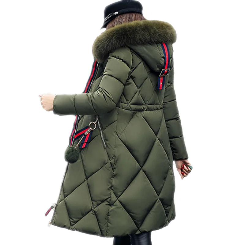 Big Fur Winter Coat Thickened Parka Women Stitching Slim Long Winter Coat Down Cotton Ladies Down Parka Down Jacket
Big Fur Winter Coat Thickened Parka Women Stitching Slim Long Winter Coat Down Cotton Ladies Down Parka Down Jacket