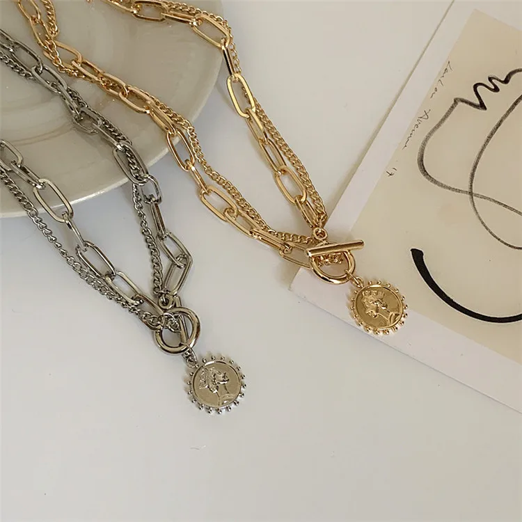 JUHU European And American Temperament Double-Layer Necklace Female Personality Simple Beautiful Clavicle Necklace For Party, Gold/silver
JUHU European And American Temperament Double-Layer Necklace Female Personality Simple Beautiful Clavicle Necklace For Party, Gold/silver