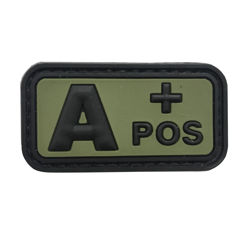 Military Tactical Custom Soft 3D PVC Blood Type Patch Blood Group A B AB O POS Positive NEG Negative Rubber Patch
Military Tactical Custom Soft 3D PVC Blood Type Patch Blood Group A B AB O POS Positive NEG Negative Rubber Patch