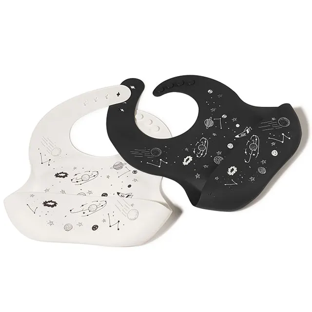 Food Grade Silicone Baby Bibs With Starry Sky Pattern Customized Newborn Baby Waterproof Bib, Black,white
Food Grade Silicone Baby Bibs With Starry Sky Pattern Customized Newborn Baby Waterproof Bib, Black,white
