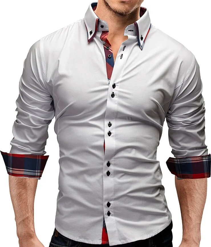2020 Men's two collar fashion Designer classic slim fit casual dress shirt for men, Customized
2020 Men's two collar fashion Designer classic slim fit casual dress shirt for men, Customized