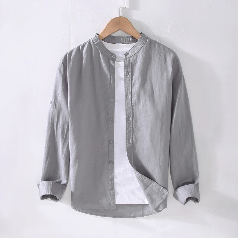 Low MOQ wholesale high quality long sleeve new design breathable plain casual linen shirt for men, Multi-colors options
Low MOQ wholesale high quality long sleeve new design breathable plain casual linen shirt for men, Multi-colors options