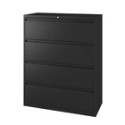 Knock Down Big Space Metal 4 Drawer Office Lockable Lateral Vertical Filing Hanging Cabinets