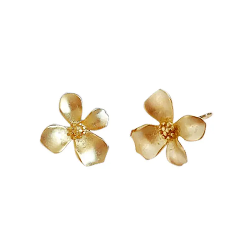 Delicate Popular Real Gold Plated Flower Shaped Stud Earrings Hot Sale S925 Sterling Silver Petals Stud Earrings For Girls
Delicate Popular Real Gold Plated Flower Shaped Stud Earrings Hot Sale S925 Sterling Silver Petals Stud Earrings For Girls