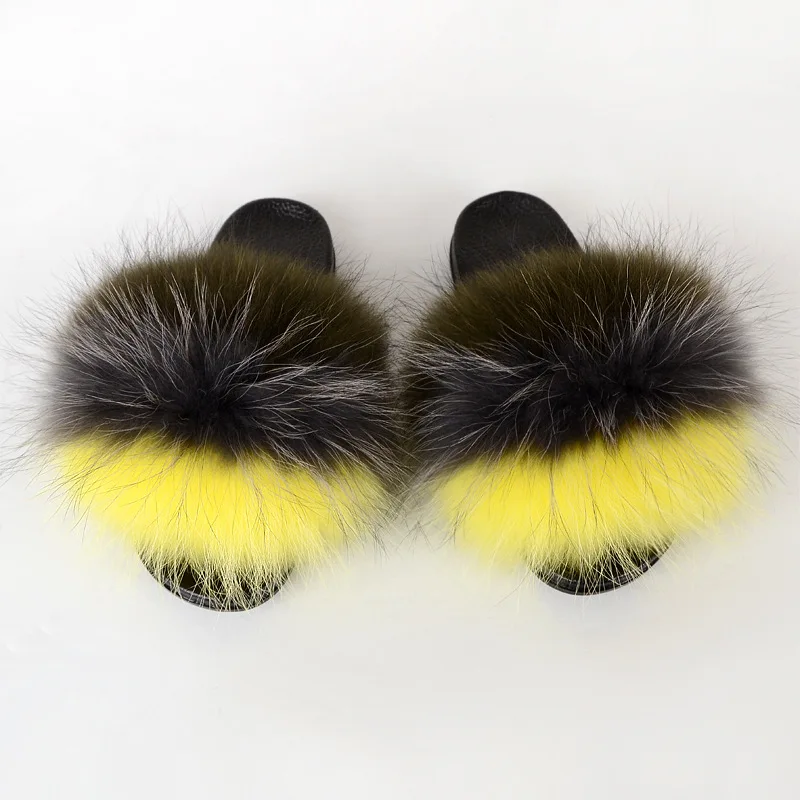 high quality wholesale low price indoor fur bedroom slippers racoon fur slippers, Customized color
high quality wholesale low price indoor fur bedroom slippers racoon fur slippers, Customized color