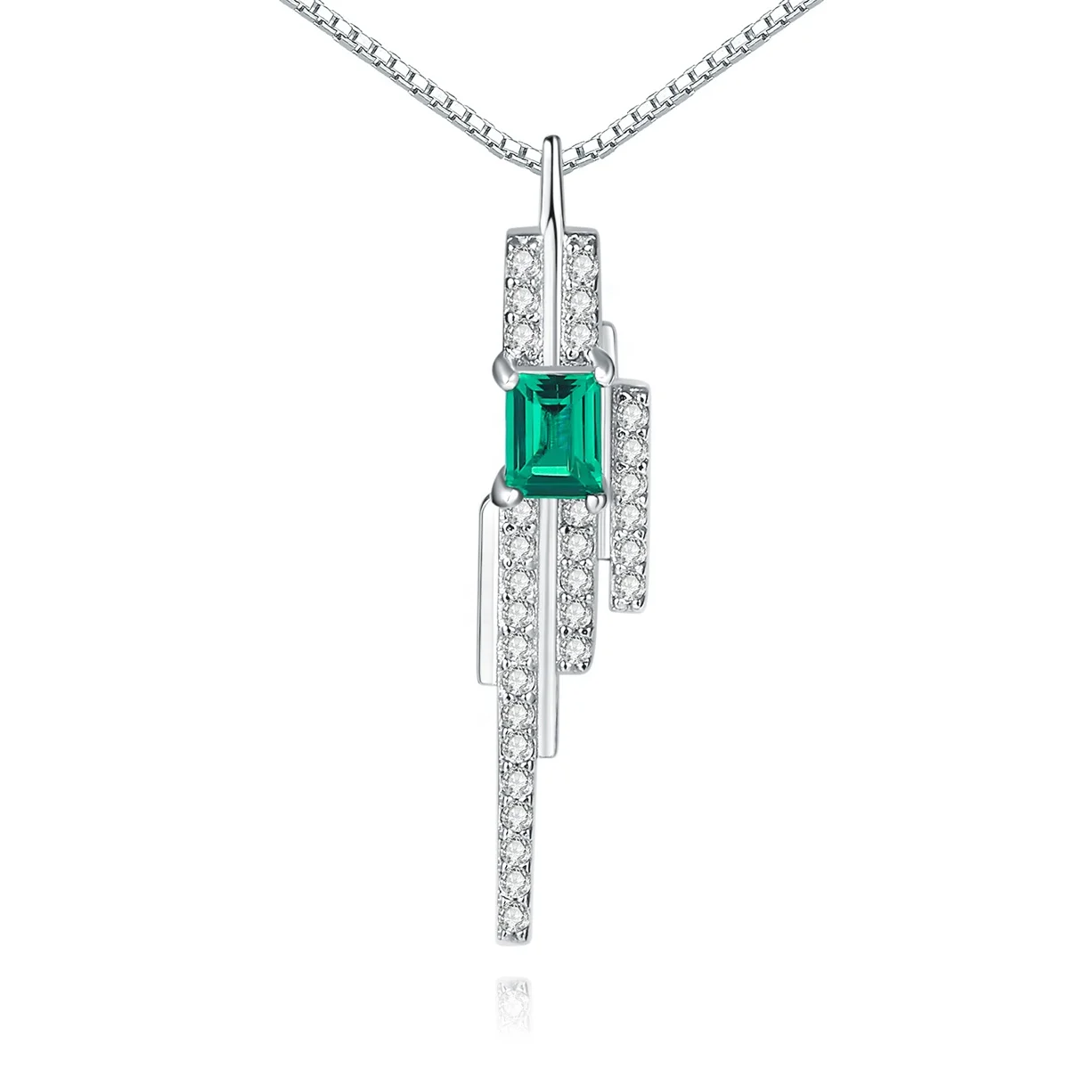 Green Emerald Necklace Sterling Cubic Zirconia Bar Necklace Chain Pendant Necklacks Mothers Day Gifts
Green Emerald Necklace Sterling Cubic Zirconia Bar Necklace Chain Pendant Necklacks Mothers Day Gifts