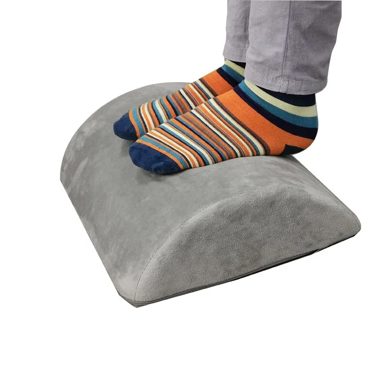 Half Cylinder Shaped Orthopedic Foot Rest Cushion For Under Desk