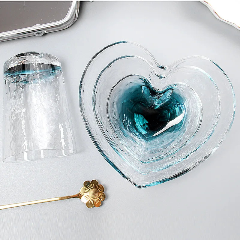 Lead-free crystal glass heart-shaped bowl series creative Phnom Penh salad Bowl fruit juice milk bowl tray cup
Lead-free crystal glass heart-shaped bowl series creative Phnom Penh salad Bowl fruit juice milk bowl tray cup