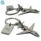 Cugle Custom Lasered Metal Promotional Keyring Airplane