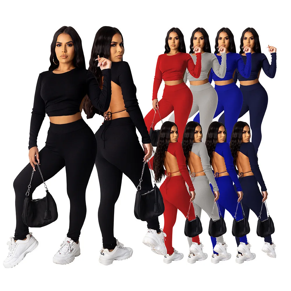 Wholesale Ms two piece set women clothing autumn big brand details see video Casual Girls' women backless long suit
Wholesale Ms two piece set women clothing autumn big brand details see video Casual Girls' women backless long suit