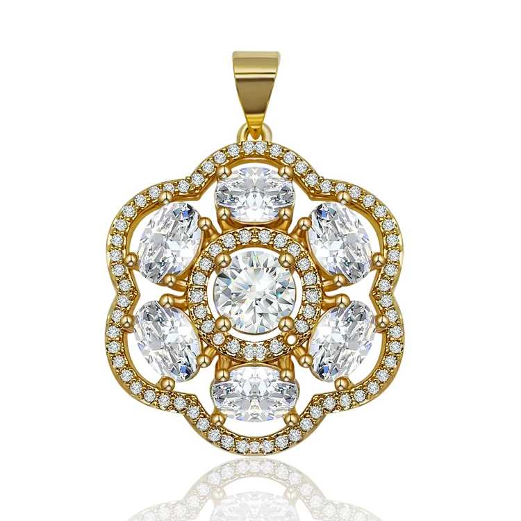Lotus Flower ice out diamond jewelry Classic design pendant zirconia jewelry, Gold/silver
Lotus Flower ice out diamond jewelry Classic design pendant zirconia jewelry, Gold/silver