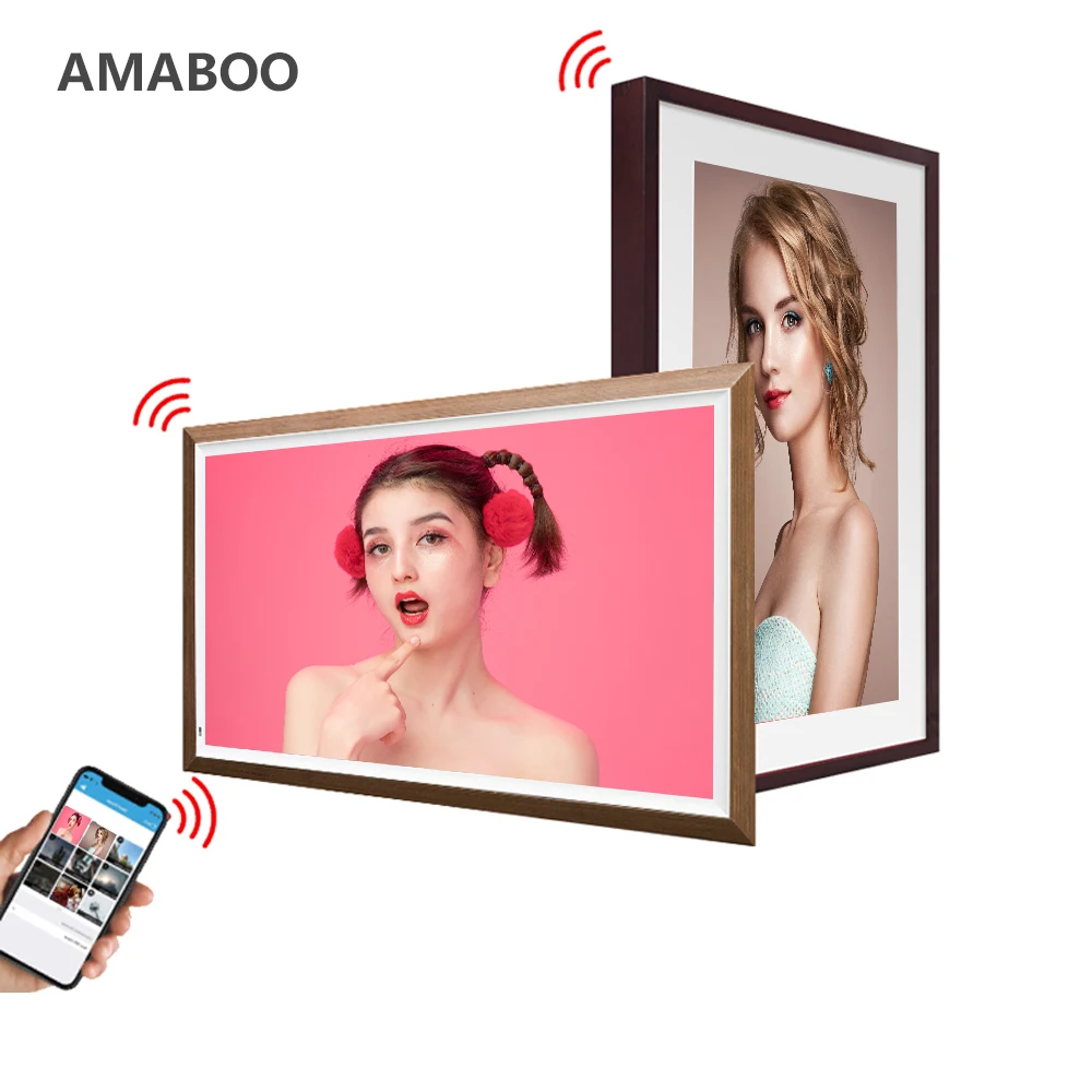 Wireless WiFi Digital Photo Frame 30 inch IPS Touch Screen HD Display Picture Frame, Brown
Wireless WiFi Digital Photo Frame 30 inch IPS Touch Screen HD Display Picture Frame, Brown