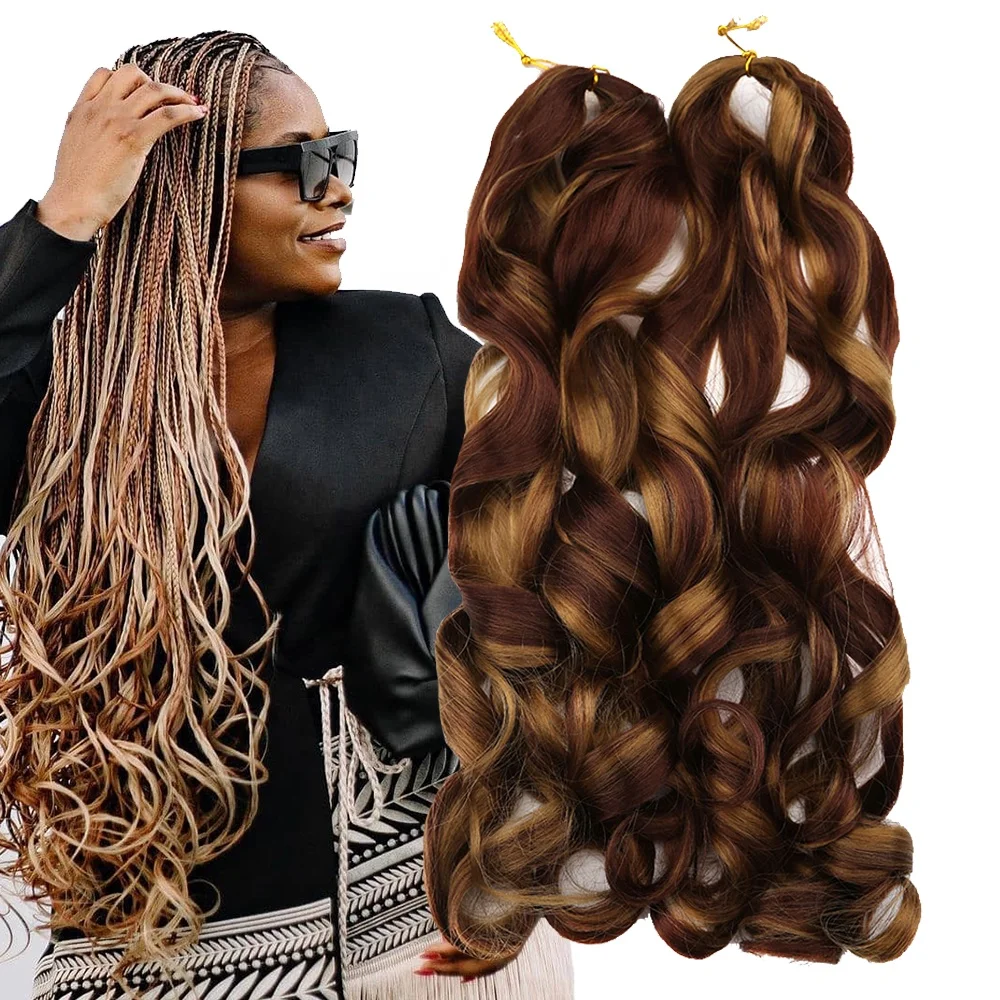 Wholesale 150g Ombre Hair Loose Wave Curly Braiding Hair For Braiding Curly Synthetic Hair Extensions, Per color and 2 color more than 15 colors available
Wholesale 150g Ombre Hair Loose Wave Curly Braiding Hair For Braiding Curly Synthetic Hair Extensions, Per color and 2 color more than 15 colors available