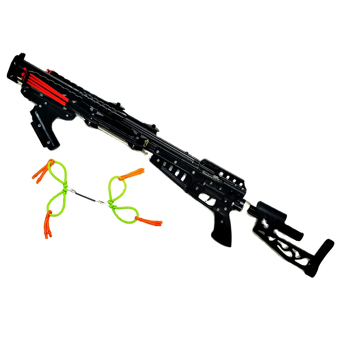 Outdoor Hunting Bow semi-automatic Continuous shooting Hunting Slingshot multi-functional metal indoor competitive Slingshot, Black
Outdoor Hunting Bow semi-automatic Continuous shooting Hunting Slingshot multi-functional metal indoor competitive Slingshot, Black
