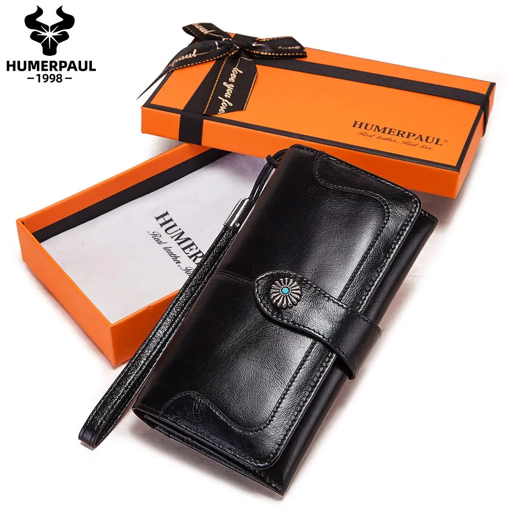 HUMERPAUL Genuine Leather wallet bag for woman Long Unique Rfid Purses female Card Holder Clutch Latest wallet for lady, Red/green/black
HUMERPAUL Genuine Leather wallet bag for woman Long Unique Rfid Purses female Card Holder Clutch Latest wallet for lady, Red/green/black