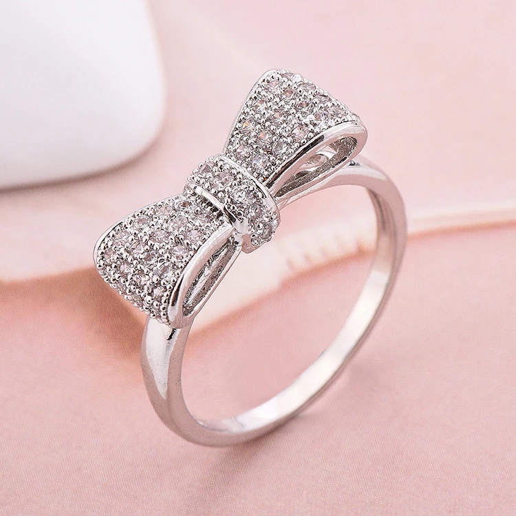 Charare Luxury glitter sparkling artificial bowknot diamond rings jewelry women, As picture
Charare Luxury glitter sparkling artificial bowknot diamond rings jewelry women, As picture