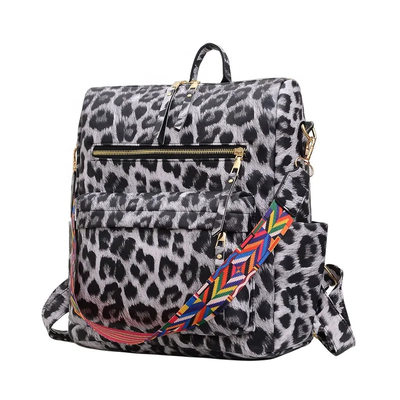 Luxury Leopard Print Pu Leather Colorful Strap Shoulder Bag Travel Stachel Student School Bag Women's Casual Backpack, Brown, white
Luxury Leopard Print Pu Leather Colorful Strap Shoulder Bag Travel Stachel Student School Bag Women's Casual Backpack, Brown, white