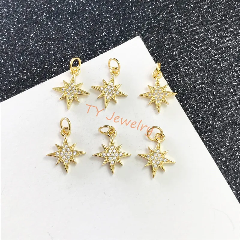Clear CZ Micro Pave North Star Shaped Pendant/Charm Star Cubic Zirconia Pendant Charm
Clear CZ Micro Pave North Star Shaped Pendant/Charm Star Cubic Zirconia Pendant Charm