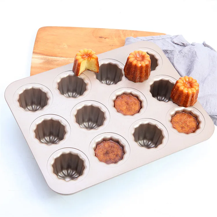 CHEFMADE Bakeware Oven Baking 12 Cavities Cup Non-stick Cannele Mould Molds Baking Pans for Cupcakes
CHEFMADE Bakeware Oven Baking 12 Cavities Cup Non-stick Cannele Mould Molds Baking Pans for Cupcakes