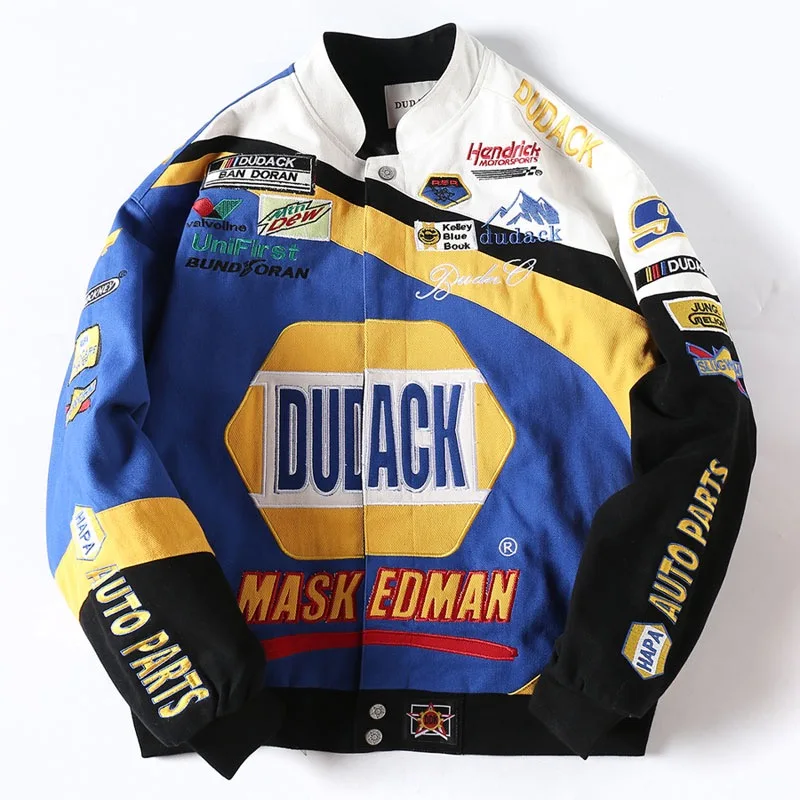 casual fashionable applique embroidery hip hop stylish bandana men's blue cotton motorcycle riding jean baseball jacket, Customized color
casual fashionable applique embroidery hip hop stylish bandana men's blue cotton motorcycle riding jean baseball jacket, Customized color