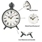 Classic Metal Round Shaped Antique Industrial Iron skeleton Roman Numerals home decor Clock