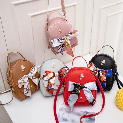 FLB138 2020 fashion mini flower decor luxury backpack purses for girls with scarf, Pink, red, black,brown, gray
FLB138 2020 fashion mini flower decor luxury backpack purses for girls with scarf, Pink, red, black,brown, gray
