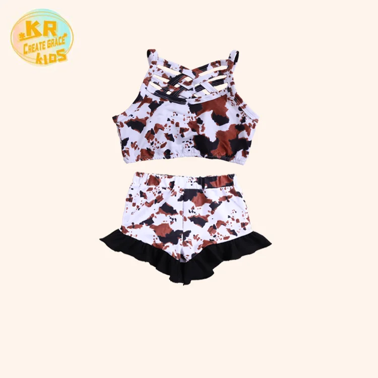 Kids Clothing Sets Summer Wholsale Cow Print 2pcs Summer Outfits Girls' Clothing Sets, Customized color
Kids Clothing Sets Summer Wholsale Cow Print 2pcs Summer Outfits Girls' Clothing Sets, Customized color