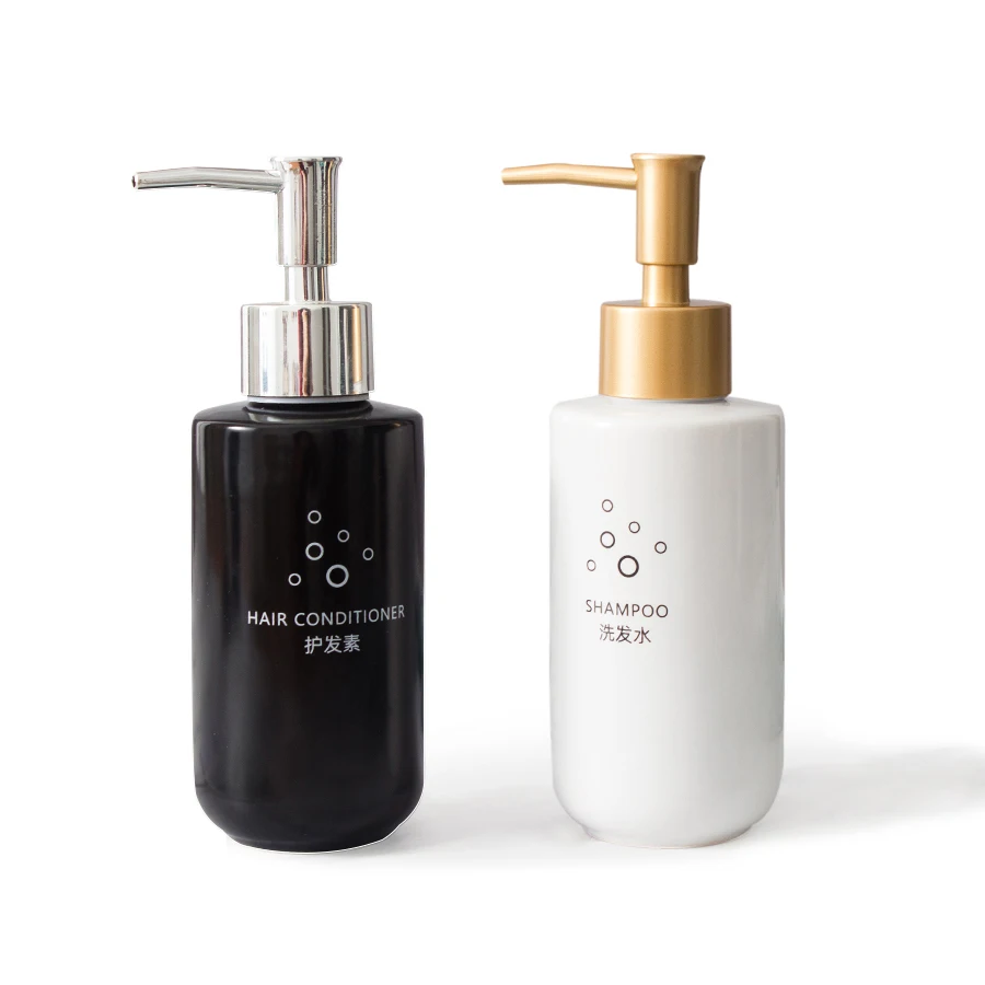 Wholesale shampoo liquid bottle modern liquid soap lotion dispenser ceramic bathroom accessories with pump, White/black/blue/custom color
Wholesale shampoo liquid bottle modern liquid soap lotion dispenser ceramic bathroom accessories with pump, White/black/blue/custom color