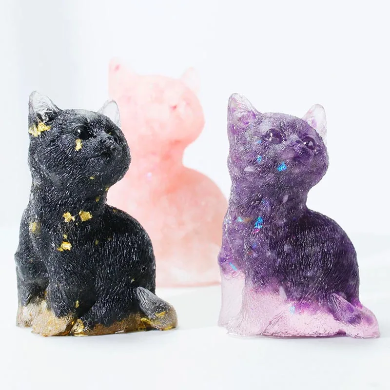 Wholesale natural crystal gravel stone resin cat ornaments amethyst rose quartz shells animal crystal crafts 
Wholesale natural crystal gravel stone resin cat ornaments amethyst rose quartz shells animal crystal crafts