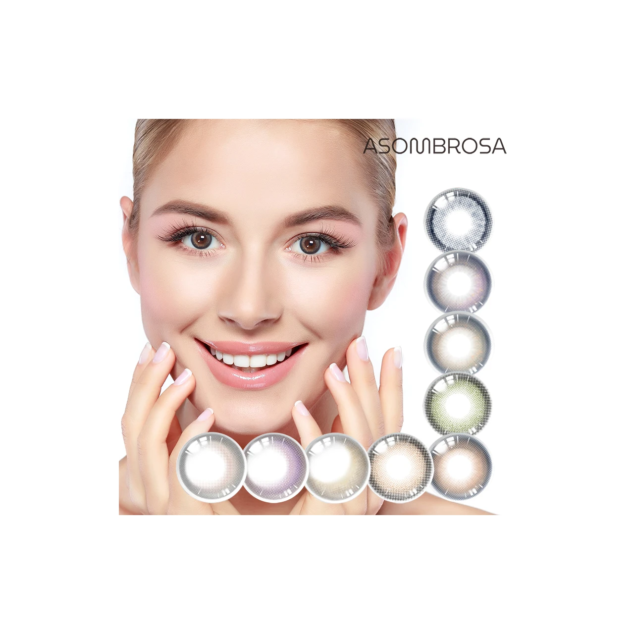ASOMBROSA Bebe Hot Prescription Rainbow 14.0mm Gray Purple Brown Blends Yearly Soft Colored Cosmetic Power Contact Lenses, 9 colors
ASOMBROSA Bebe Hot Prescription Rainbow 14.0mm Gray Purple Brown Blends Yearly Soft Colored Cosmetic Power Contact Lenses, 9 colors