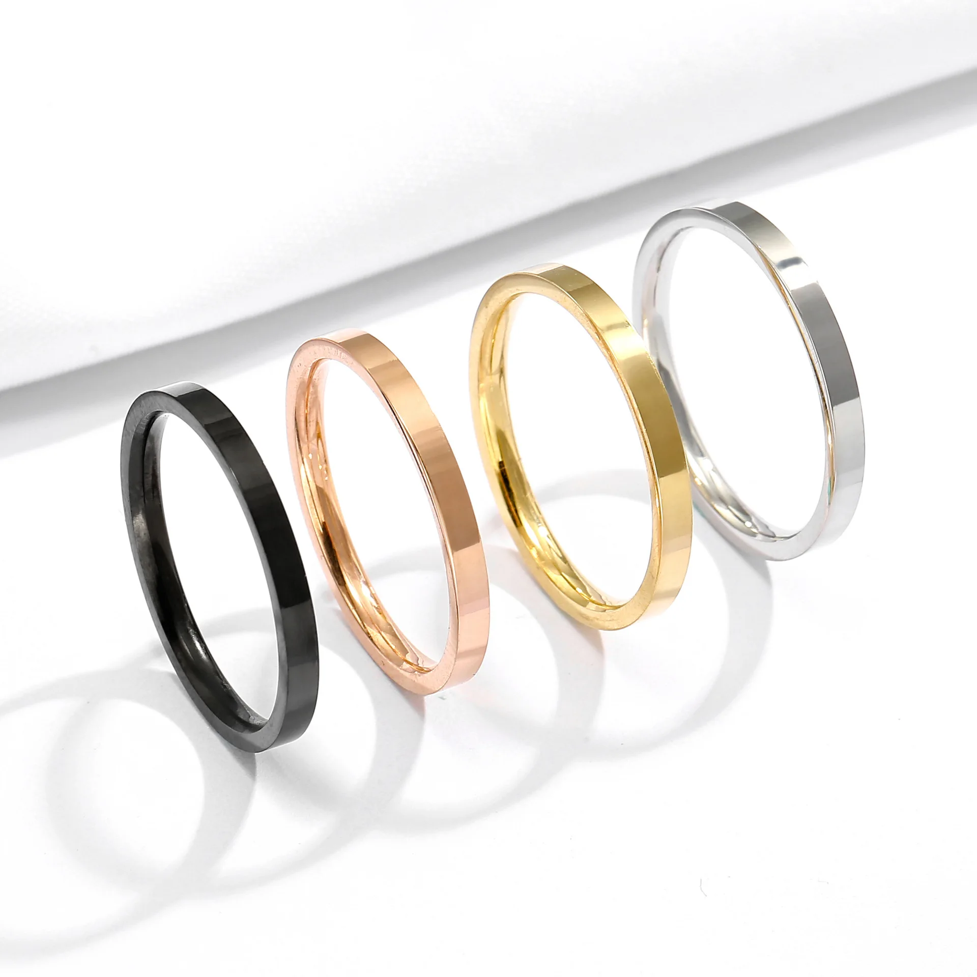 New Arrival Stainless Steel Classic Rings for Women 18K Gold Ring Accessories 2021, As picture shows
New Arrival Stainless Steel Classic Rings for Women 18K Gold Ring Accessories 2021, As picture shows