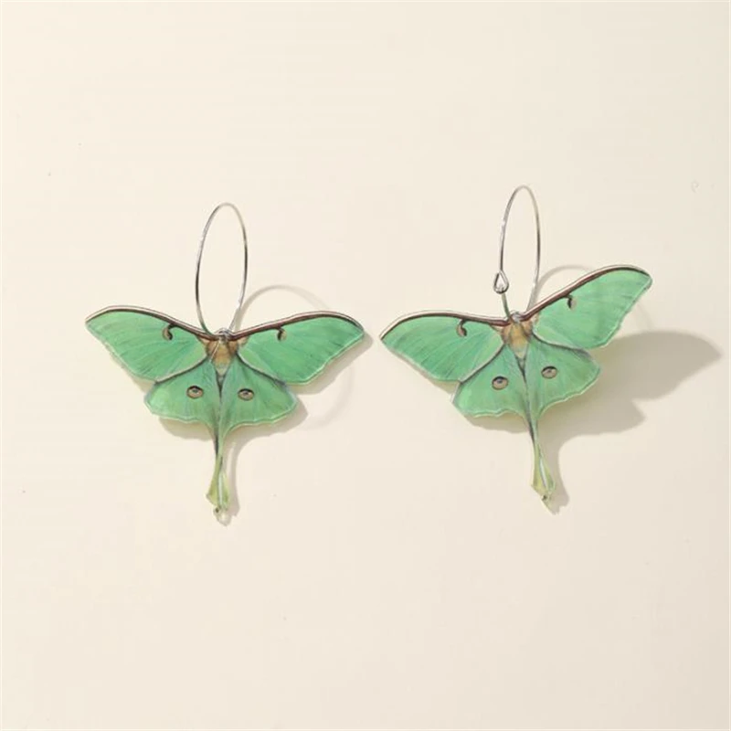pendiente 2022 New fashion simple acrylic green butterfly moth earrings for women high sense of personality earrings
pendiente 2022 New fashion simple acrylic green butterfly moth earrings for women high sense of personality earrings