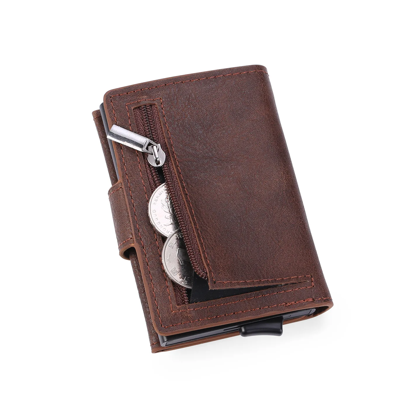 Credit card holder men design minimalist genuine leather Retro Aluminum pop up card holders, Black dark brown ligt brown yellow grey
Credit card holder men design minimalist genuine leather Retro Aluminum pop up card holders, Black dark brown ligt brown yellow grey