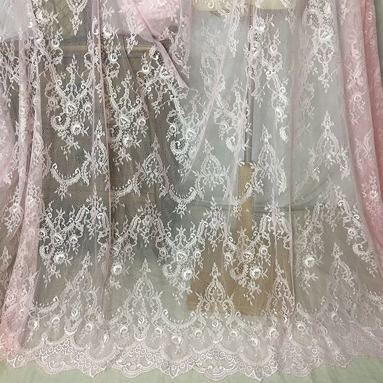 Elegant multicolor french lace fabric chantilly retailer stocking, Accept customized color
Elegant multicolor french lace fabric chantilly retailer stocking, Accept customized color