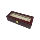 Multiple custom logo wooden wrist watch packing boxes cases with lock