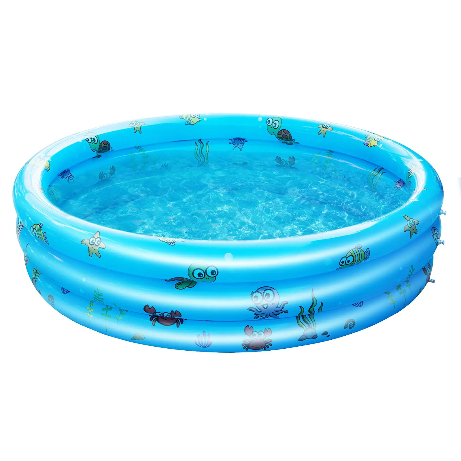 Outdoor Kids Inflatable Swimming Pool 3 Rings Round Pools ,Indoor&Outdoor Water Game Play Center for Garden, Blue
Outdoor Kids Inflatable Swimming Pool 3 Rings Round Pools ,Indoor&Outdoor Water Game Play Center for Garden, Blue