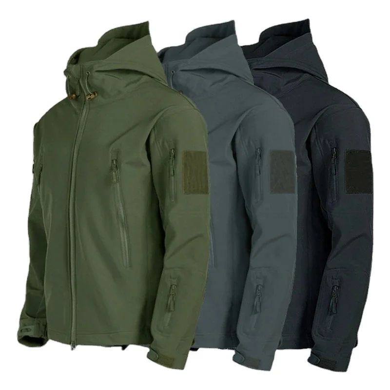 Shark Skin Soft Shell Jackets Men Tactical Windproof Waterproof jacket men jackets Hooded Bomber Coats
Shark Skin Soft Shell Jackets Men Tactical Windproof Waterproof jacket men jackets Hooded Bomber Coats