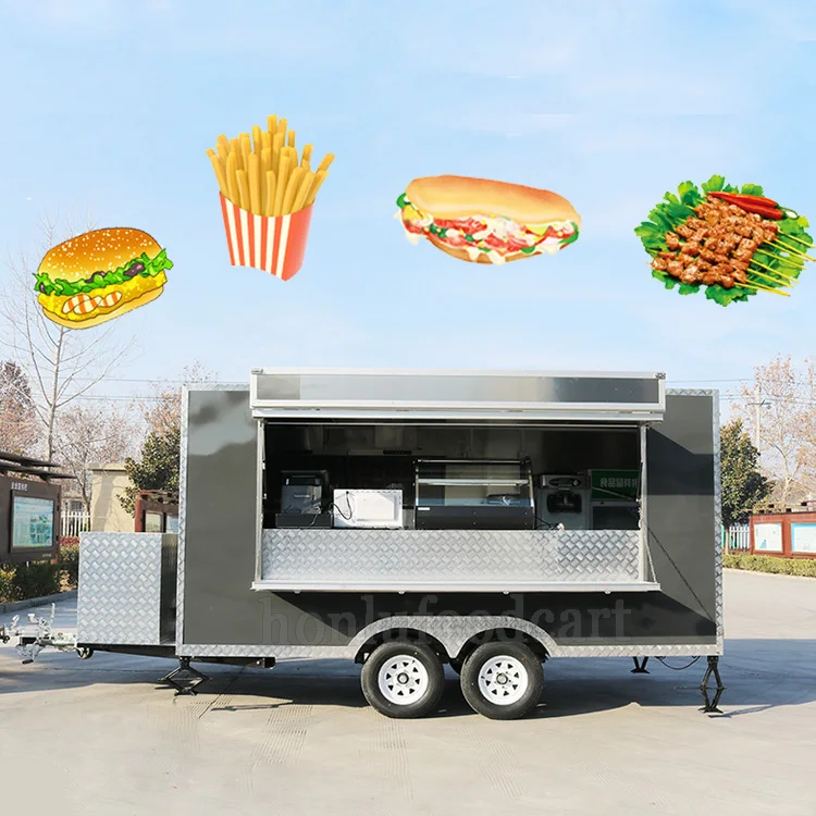 Mobile kitchen food cart trailer food concession trailer fast food mobile kitchen trailer