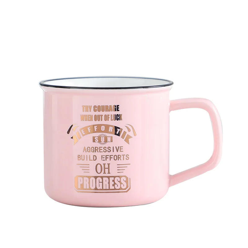 Imitation enamel ceramic mugs 290ml fashion printing classic mugs, Customized color acceptable
Imitation enamel ceramic mugs 290ml fashion printing classic mugs, Customized color acceptable