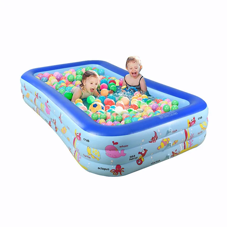 Large inflatable Children's home swimming baby toy inflatable sand water pool, Blue
Large inflatable Children's home swimming baby toy inflatable sand water pool, Blue