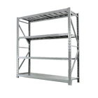 Adjustable Metal Medium Duty steel storage Shelf Warehouse Shelves Storage Rack