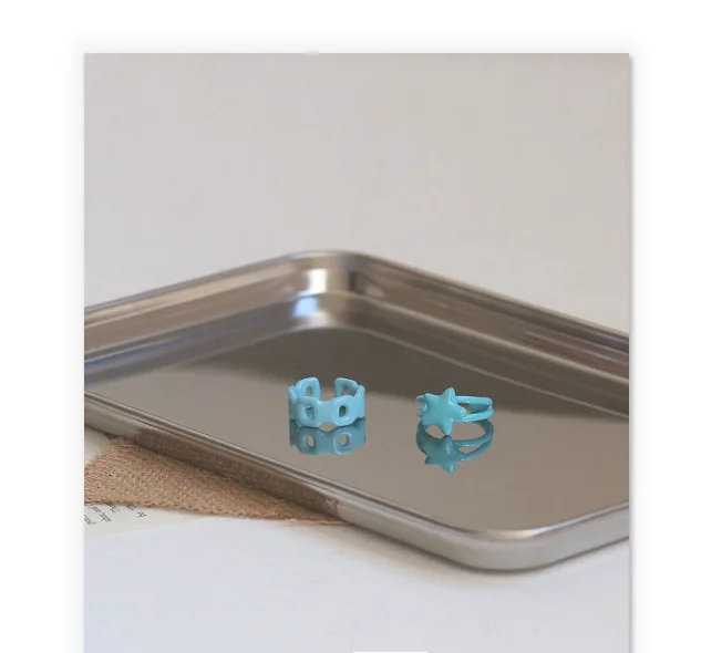 Lovely Simple Blue Color Dropping Oil Star Open Rings Fadeless Hollow Chain Shaped Star Band Rings For Ladies
Lovely Simple Blue Color Dropping Oil Star Open Rings Fadeless Hollow Chain Shaped Star Band Rings For Ladies