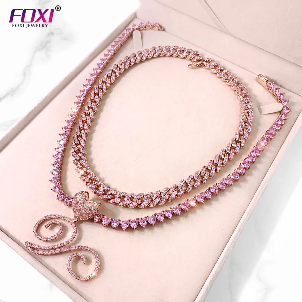 2021 cuban tennis link chain heart pink gold silver cursive initial custom letter personalized name pendant necklace
2021 cuban tennis link chain heart pink gold silver cursive initial custom letter personalized name pendant necklace