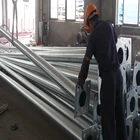 Hot-Dip Galvanized Q235 Engineering steel 6M street light pole