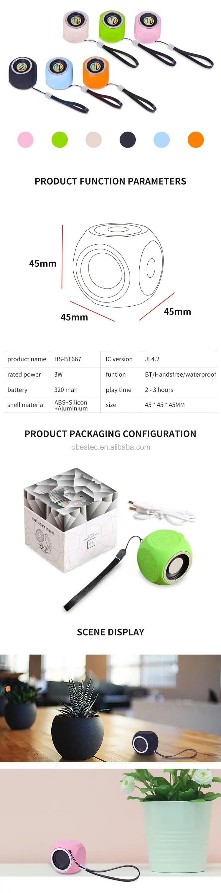Mini IPX7 Waterproof bluetooth Speaker - ANKUX.COM